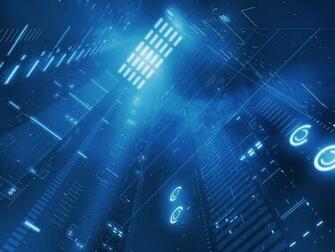 Blue Technology Wallpaper High Definition