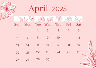 April Calendar Wallpaper