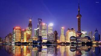Shanghai Lights Wallpaper World