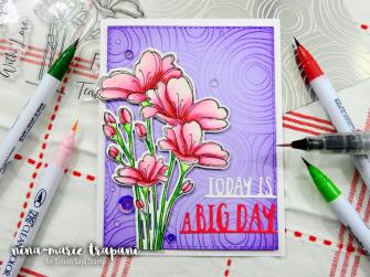 Embossing Plate Background Two Color Watercolor Simon Hop