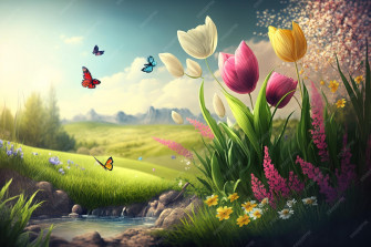 Beautiful Spring Landscapes Wallpaper
