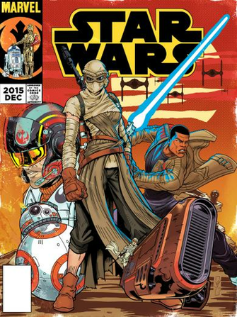 Star Wars Vintage Tfa Comic Cover Issue1 By Daztibbles