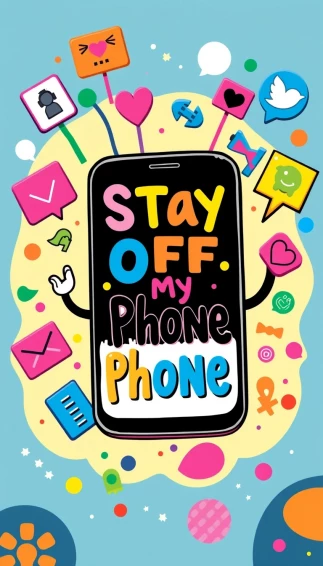Stay Off My Phone Wallpaper