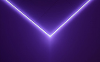 Captivating Aesthetic Purple Neon Computer Set Wallpaper