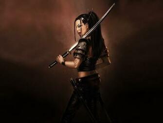 Asian Fantasy Wallpaper Girl With Katana