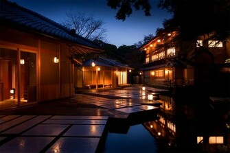 Kyoto Wallpaper Bonsai By Night Illustration