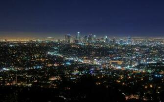 Los Angeles Southern California Usa Downtown Night Lights
