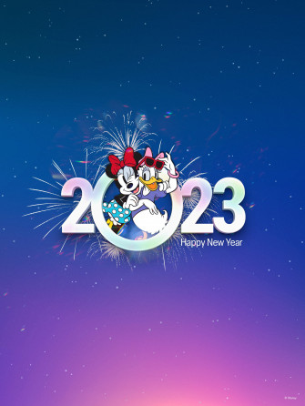 Happy New Year From Minnie Mouse And Daisy Duck Desktop