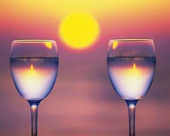 Wine Glass Sunset Wallpaper Enjoy Two