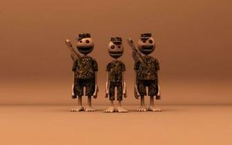 Cute Skeleton Soldiers Wallpaper