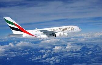 Wallpaper Clouds The Plane Flight Day A380 Airbus Huge Side