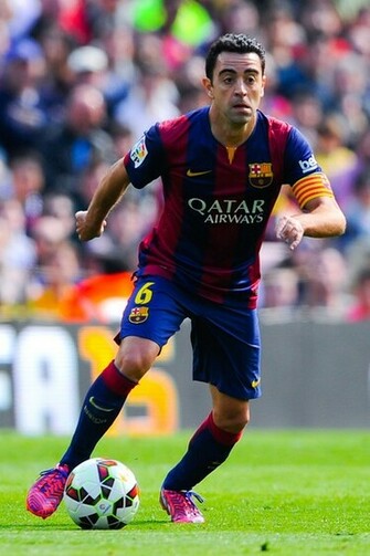 Liga In This Photo Xavi Hernandez Of Fc Barcelona Runs