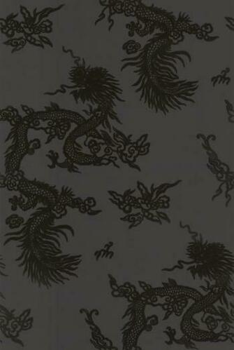 Jinping Dragon Flock Caviar Wallpaper By Ralph Lauren With Image
