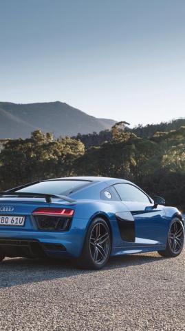 Wallpaper Audi R8 V10 Side Phone