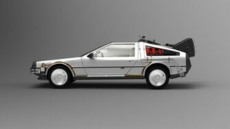 To The Future Car Delorean Time Machine Wallpaper