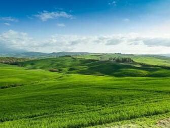 Beautiful Green Lands HD Desktop Wallpaper With Image
