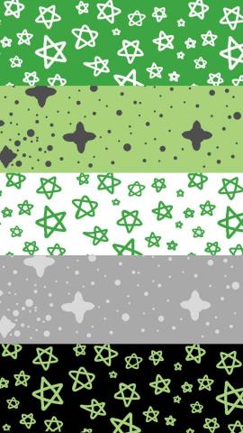Rainbowshade Starry Aromantic Aspec Wallpaper