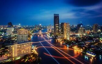 Thailand Night City Lights X Close