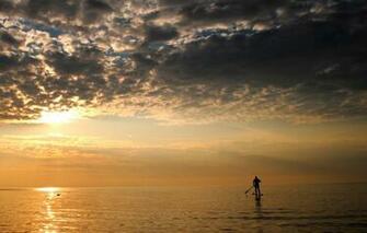 Wallpaper Sea Clouds Overcast Sport Minimalism The Evening