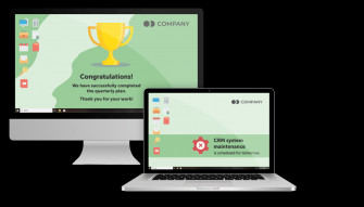 Corporate Desktop Wallpaper Improve Communication Deskalerts