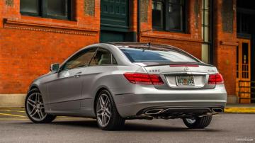 Mercedes Benz E Class E350 4matic Coupe Rear HD Wallpaper