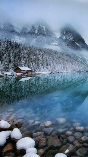 Lake iPhone Wallpaper Top Background