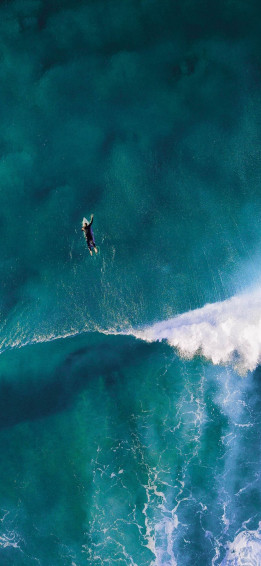 Surfing Waves iPhone Wallpaper