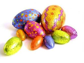 Beautiful HD Wallpaper Chocolate Easter Eggs
