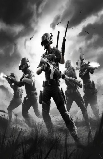 Black And White Pubg Wallpaper