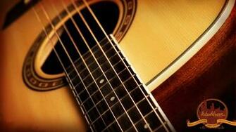 Cool Guitar Acoustic Macro Wallpaper HD With