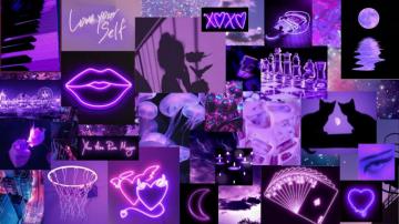 Neon Purple Aesthetic Wallpaper iPhone Cute