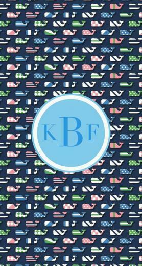 Vineyard Vines iPhone Wallpaper Monogram