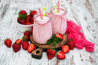 Strawberry Milkshake Wallpaper