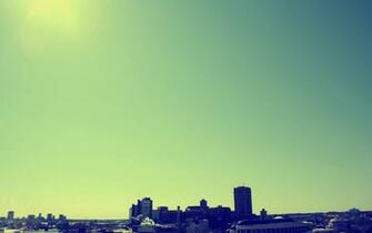 Vintage Skyline Cityscape Art Wallpaper Full HD
