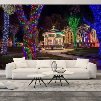 Pvc Wallpaper Christmas Lights Illuminate The Downtown Prescott