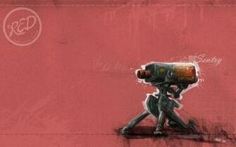 Sentry Tf2 Team Fortress Red HD Wallpaper Architecture Design