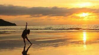Yoga Sunset Wallpaper For