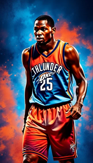 Kevin Durant Thunder Wallpaper