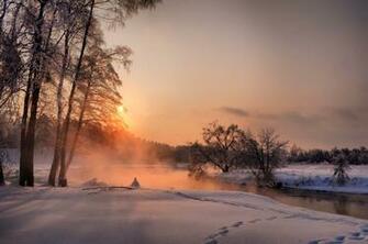 Asus Padfone Wallpaper Winter Sunrise