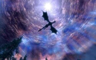 Dragon Wallpaper Of Flying On The Sky HD