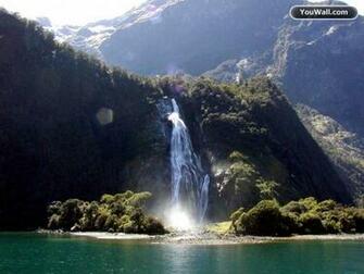 Mountain Waterfall Wallpaper
