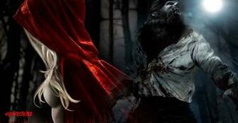 Wallpaper Red Riding Hood And Wolf