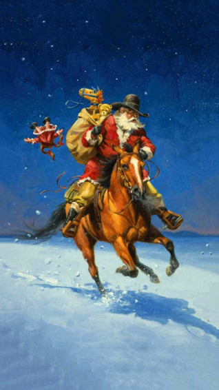 Cowboy Christmas Wallpaper