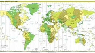 World Earth Maps Time Zones Wallpaper
