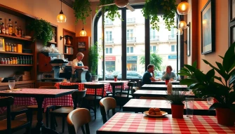 Italian Cafe Wallpaper