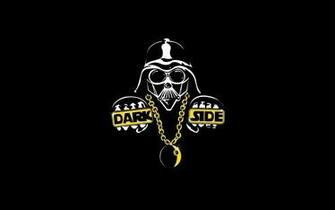 Darth Vader Funny Dark Side Black Background Wallpaper