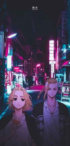 Mikey Draken Neon Toky Anime Manjiro Ken Sano Ry G Ji Tokyo