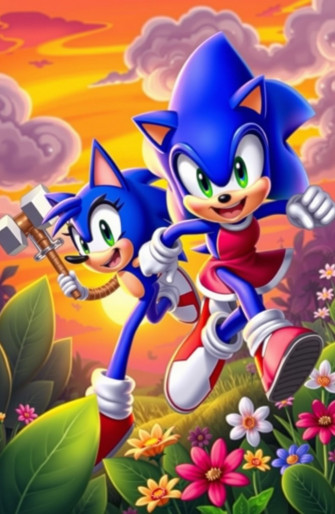 Sonic And Amy Wallpaper