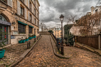 Path Street Pavement Old Paris Montmartre Town