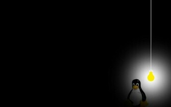 Background Linux Desktops Lightbulb Wallpaper
